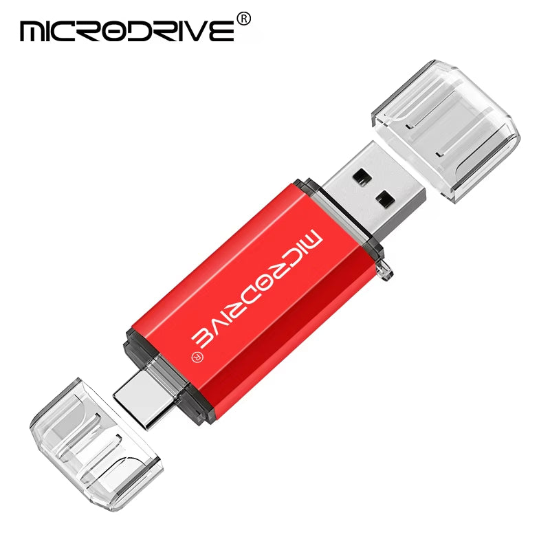 Versatile 2-in-1 Type C & Micro USB Flash Drive - High-Speed USB 2.0 Pen Drive in Multiple Capacities (4GB to 128GB)