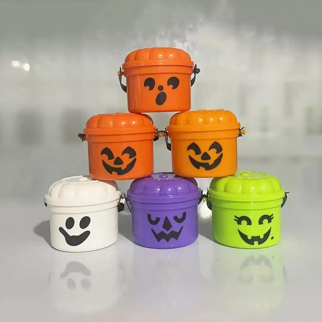 Halloween Pumpkins Small Bucket Mini Pumpkin Shape Candy Jar Basket Party Holiday Decorations Gift Trick or Treat Basket