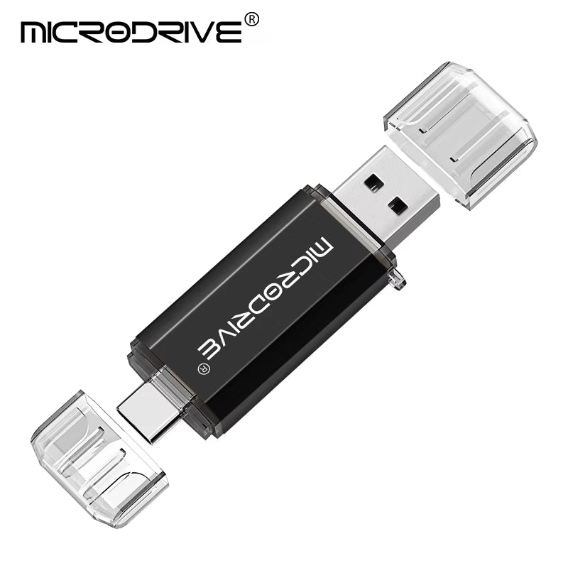 Versatile 2-in-1 Type C & Micro USB Flash Drive - High-Speed USB 2.0 Pen Drive in Multiple Capacities (4GB to 128GB)