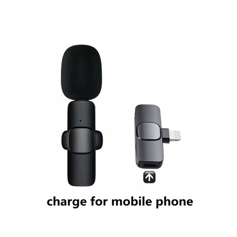 Portable Wireless Lavalier Microphone for iPhone & Android - Long Battery Life for Live Broadcasts & Gaming