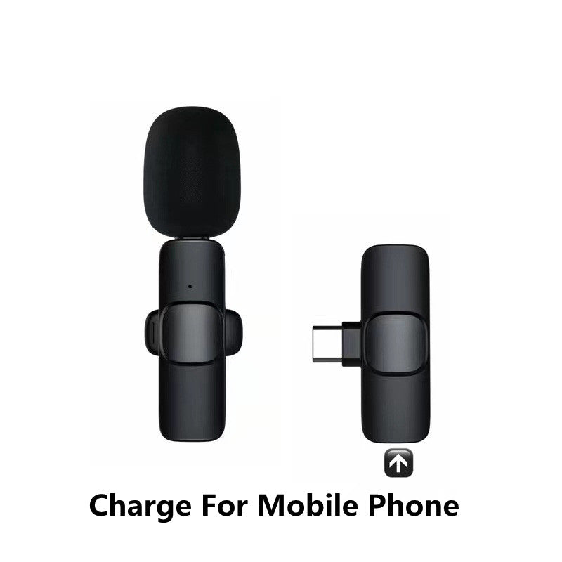 Portable Wireless Lavalier Microphone for iPhone & Android - Long Battery Life for Live Broadcasts & Gaming