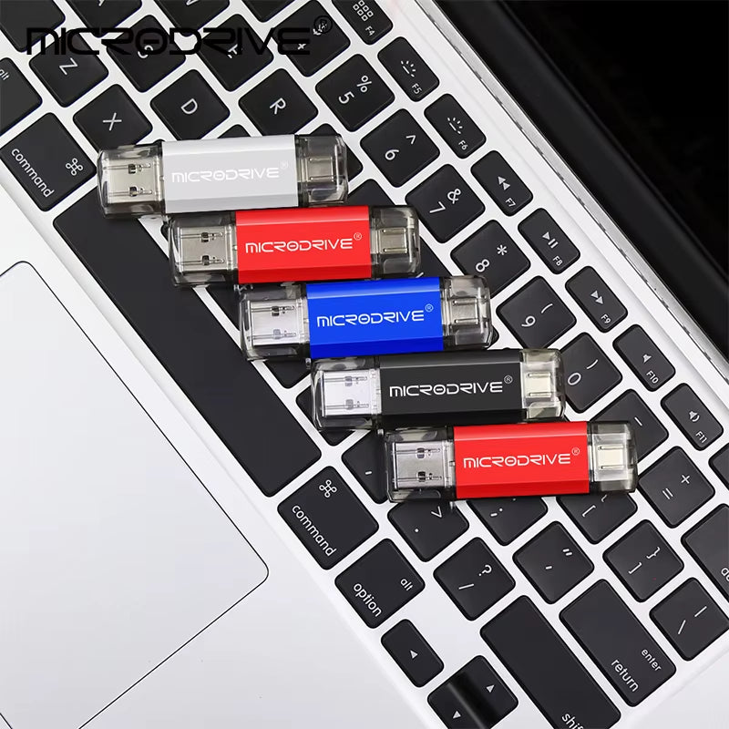 Versatile 2-in-1 Type C & Micro USB Flash Drive - High-Speed USB 2.0 Pen Drive in Multiple Capacities (4GB to 128GB)