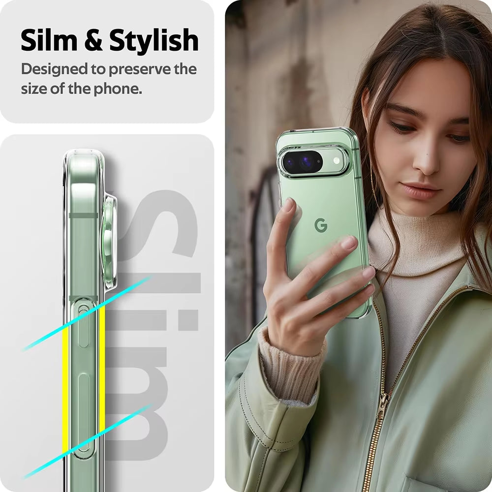 Ultra Thin Clear Silicone Case for Google Pixel 9, 8A, 8, 7, 7A, 6A, 6 Pro & XL - Soft Transparent Back Cover