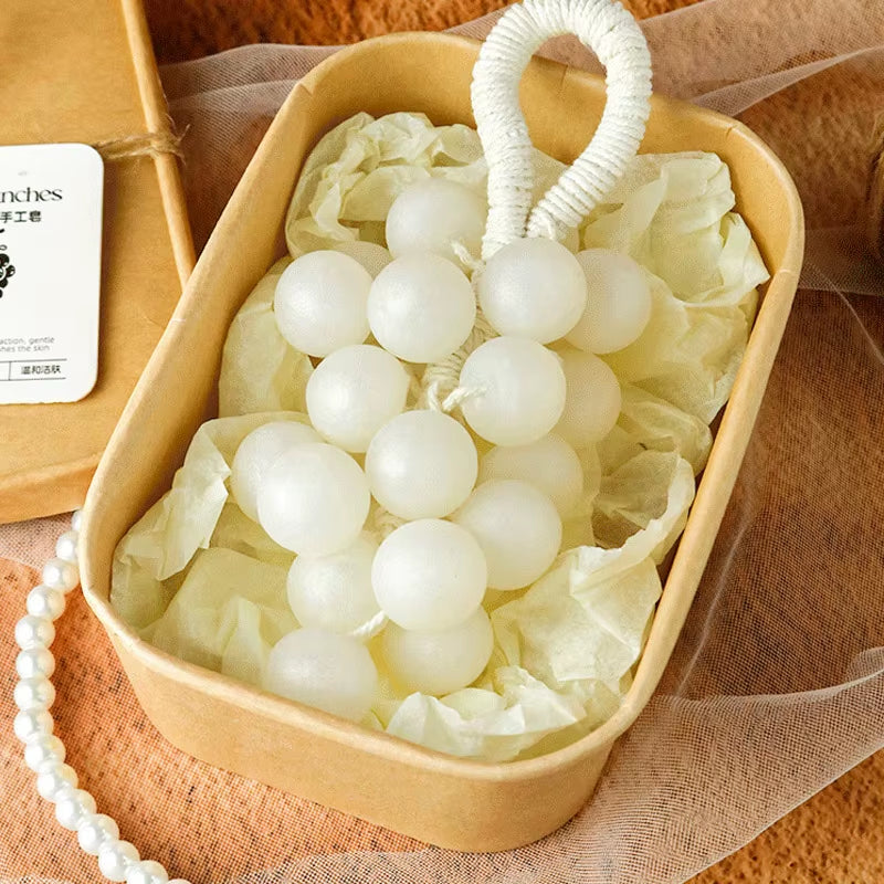 Handmade Soap Bar,Pearl Grape Bunches Bathing & Washing & Cleaning & Nourishing Gift Box Soap,Plant Extraction Mild Remove Dirt