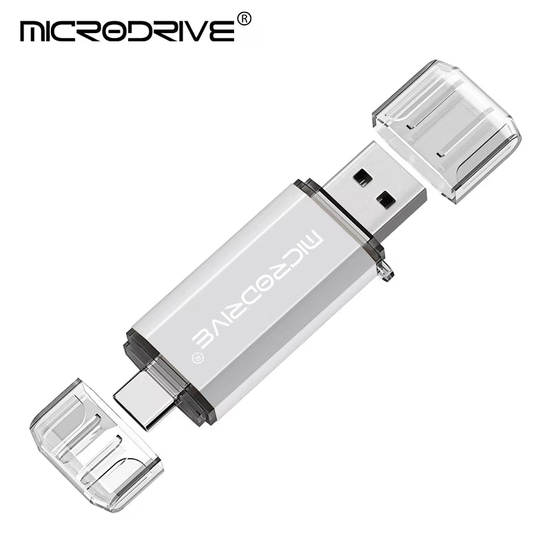 Versatile 2-in-1 Type C & Micro USB Flash Drive - High-Speed USB 2.0 Pen Drive in Multiple Capacities (4GB to 128GB)