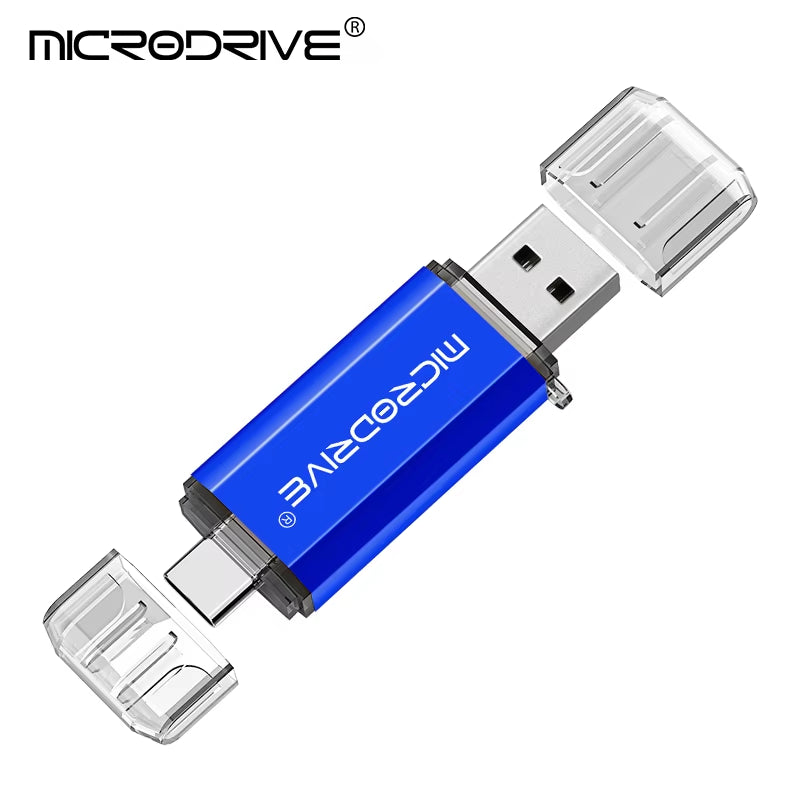 Versatile 2-in-1 Type C & Micro USB Flash Drive - High-Speed USB 2.0 Pen Drive in Multiple Capacities (4GB to 128GB)