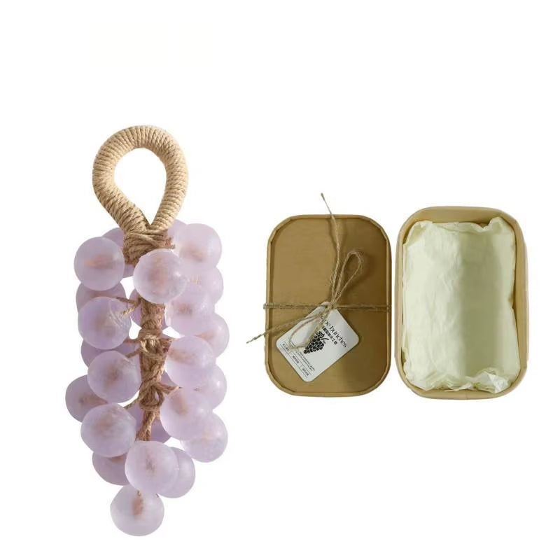 Handmade Soap Bar,Pearl Grape Bunches Bathing & Washing & Cleaning & Nourishing Gift Box Soap,Plant Extraction Mild Remove Dirt