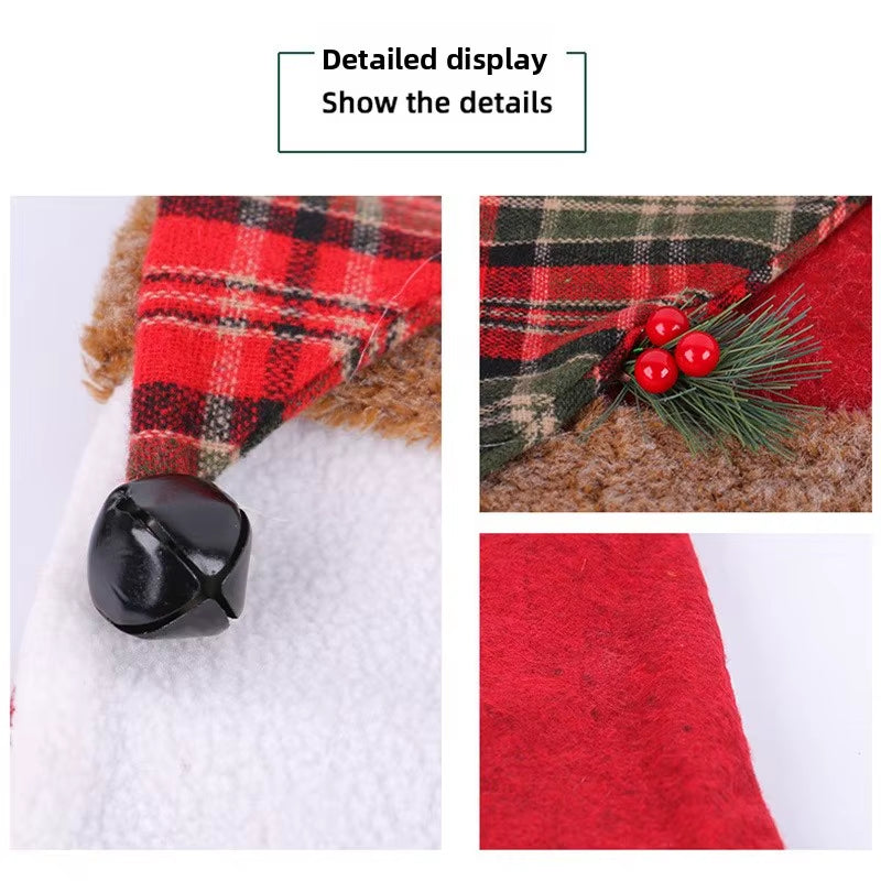 1/2/4/6/8Pcs Christmas Dining Chair Back Cover Xmas Gifts Kitchen Chair Slipcover Christmas Chair Decoration Cover Home Party