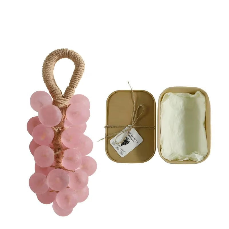 Handmade Soap Bar,Pearl Grape Bunches Bathing & Washing & Cleaning & Nourishing Gift Box Soap,Plant Extraction Mild Remove Dirt