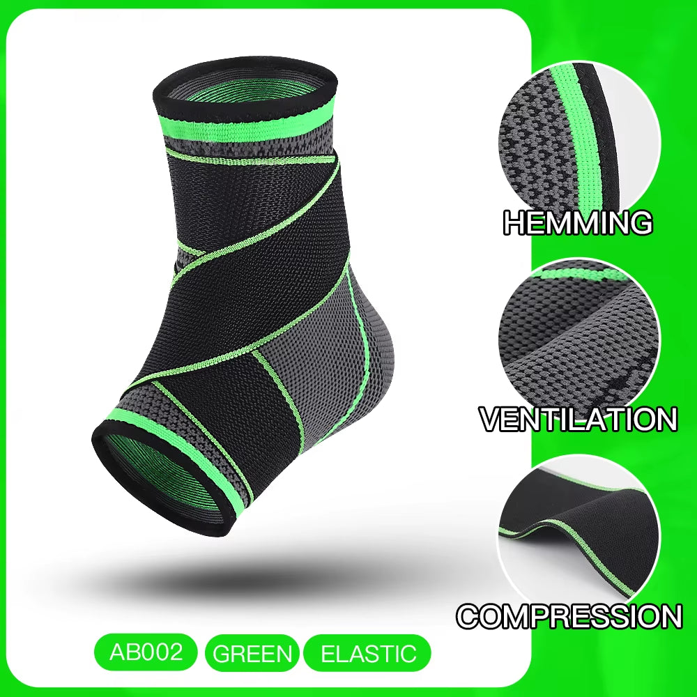1PCS Pressurized Nylon Bandage Ankle Support Protector Basketball Ankle Brace Power Weightlifting Tobillera Deportiva