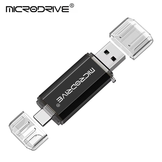 Versatile 2-in-1 Type C & Micro USB Flash Drive - High-Speed USB 2.0 Pen Drive in Multiple Capacities (4GB to 128GB)