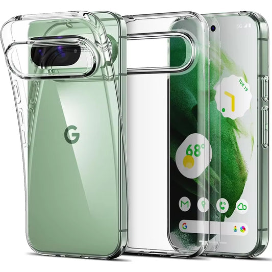 Ultra Thin Clear Silicone Case for Google Pixel 9, 8A, 8, 7, 7A, 6A, 6 Pro & XL - Soft Transparent Back Cover