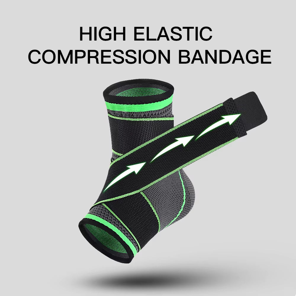 1PCS Pressurized Nylon Bandage Ankle Support Protector Basketball Ankle Brace Power Weightlifting Tobillera Deportiva