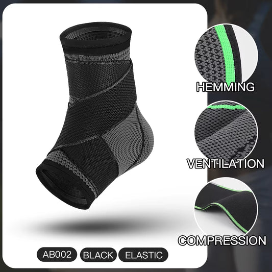 1PCS Pressurized Nylon Bandage Ankle Support Protector Basketball Ankle Brace Power Weightlifting Tobillera Deportiva